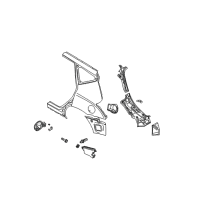 OEM 2003 Nissan Murano Spring - Gas Filler Lid Diagram - 78836-CA010