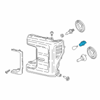 OEM 2012 Ford Fusion Stop Lamp Bulb Socket Diagram - 9E5Z-13411-B