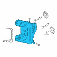 OEM 2017 Ford F-250 Super Duty Composite Headlamp Diagram - HC3Z-13008-D