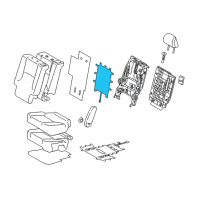 OEM 2016 Lexus GX460 Heater Assembly, Seat Diagram - 87510-60480