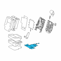 OEM 2017 Lexus GX460 Heater Assembly, Seat Diagram - 87510-60530