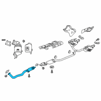 OEM 2022 Chevrolet Blazer Front Pipe Diagram - 84486631