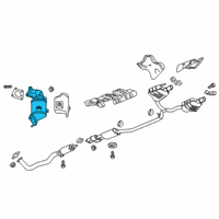 OEM 2019 Chevrolet Blazer Converter & Pipe Diagram - 84718893