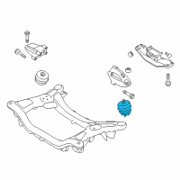 OEM 2010 Hyundai Genesis Coupe Insulator-Hydraulic, RH Diagram - 21812-2M000