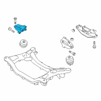 OEM Hyundai Genesis Coupe Engine Support Bracket, Right Diagram - 21815-2M250