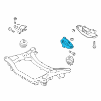 OEM 2013 Hyundai Genesis Coupe Engine Support Bracket, Left Diagram - 21815-2M200
