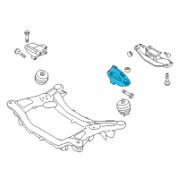 OEM 2011 Hyundai Genesis Coupe Engine Support Bracket, Left Diagram - 21815-2M200