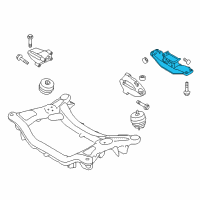 OEM 2010 Hyundai Genesis Coupe Transmission Mounting Bracket Assembly Diagram - 21830-2M000