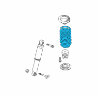 OEM Kia Forte Rear Suspension Coil Spring Diagram - 55330A7050