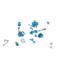 OEM Toyota Actuator Assembly Diagram - 47050-35031