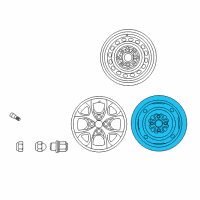 OEM 2005 Toyota Echo Wheel, Spare Diagram - 42611-1A240