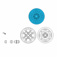 OEM 2001 Toyota Echo Wheel, Steel Diagram - 42611-52030