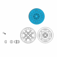 OEM 2004 Toyota Echo Wheel, Steel Diagram - 42611-52030