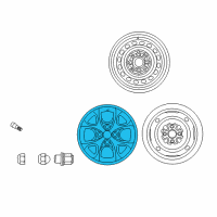 OEM 2001 Toyota Echo Wheel, Alloy Diagram - 42611-52590