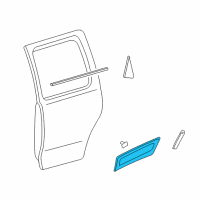 OEM 2007 Mercury Mariner Body Side Molding Diagram - 5E6Z-7825556-AAPTM