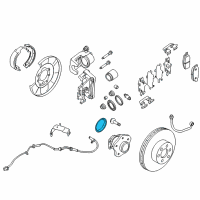 OEM 2013 Nissan Murano Cap-Hub, Rear Wheel Diagram - 43234-CA100