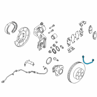 OEM Infiniti QX60 Hose Assy-Brake Diagram - 46210-3JA1F