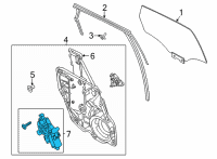 OEM 2020 Lincoln Corsair MOTOR ASY - WINDOW OPERATING Diagram - LJ6Z-5823395-A