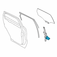 OEM 2022 Lincoln Corsair REGULATOR ASY - WINDOW Diagram - LJ7Z-7827001-A