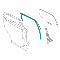 OEM 2021 Lincoln Corsair RUN - DOOR GLASS Diagram - LJ7Z-7825766-B