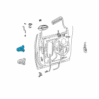 OEM 2007 Ford Freestar Upper Hinge Diagram - F88Z-1622800-AA