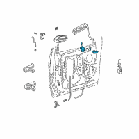 OEM Ford Windstar Interior Door Handle Diagram - XF2Z1621818AA