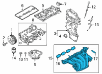 OEM 2022 Nissan Sentra MANIFOLD ASSY-INTAKE Diagram - 14001-6LB0B