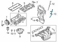 OEM 2022 Nissan Sentra Guide-Oil Level Gauge Diagram - 11150-6LB0A