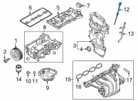 OEM 2020 Nissan Sentra Gauge-Oil Level Diagram - 11140-6LB0A