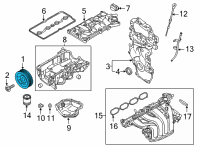 OEM 2020 Nissan Sentra Pulley-Crankshaft Diagram - 12303-6LB0A