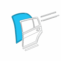 OEM 2008 Dodge Caliber WEATHERSTRIP-Rear Door Mounted Diagram - 5074280AD