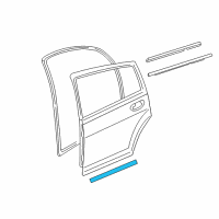 OEM 2011 Dodge Caliber Seal-Rear Door Diagram - 5160236AA