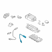 OEM 2016 Hyundai Genesis Sensor Assembly-Oxygen, Rear(LH) Diagram - 39210-3C531