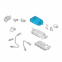 OEM 2015 Hyundai Genesis CANISTER Assembly Diagram - 31420-B1500