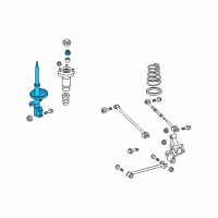 OEM 2006 Toyota Highlander Strut Diagram - 48530-49595