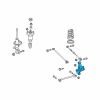 OEM Toyota Highlander Knuckle Diagram - 42304-48031