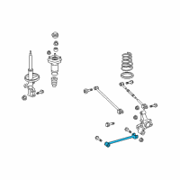 OEM Toyota Highlander Strut Rod Diagram - 48780-48050