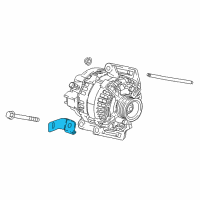 OEM 2019 Chevrolet Equinox Alternator Bracket Diagram - 55599113