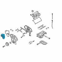 OEM 2016 Infiniti Q70 Cover Assy-Cam Sprocket, Vtc Diagram - 13041-4GA0B