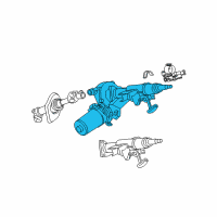 OEM Saturn Ion Steering Column Diagram - 19209137