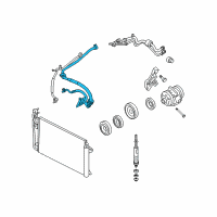 OEM 2006 Ford Fusion Hose & Tube Assembly Diagram - 6E5Z-19D734-AB