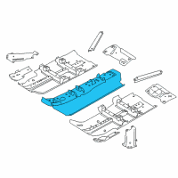 OEM 2016 Nissan Rogue Floor Front, Center Diagram - 74310-6FL0A