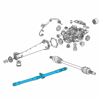 OEM 2021 Chevrolet Traverse Drive Shaft Diagram - 84340698