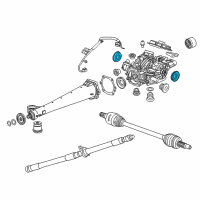 OEM 2010 Buick Enclave Axle Seal Diagram - 23276834