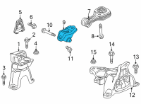 OEM 2022 Honda Civic BRACKET, TORQUE ROD Diagram - 50690-T20-A10