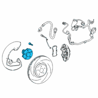 OEM 2019 Lexus GS F Front Axle Hub Sub-Assembly, Left Diagram - 43550-24011