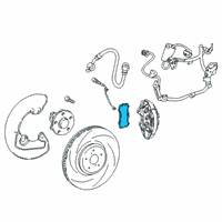 OEM 2017 Lexus GS F Front Disc Brake Pad Kit Diagram - 04465-0W191