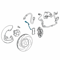 OEM 2017 Lexus RC F Wire Assembly, Pad Wear Diagram - 47770-24012