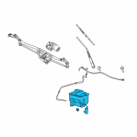 OEM 2006 Lincoln Mark LT Washer Reservoir Diagram - 7L3Z-17618-AA