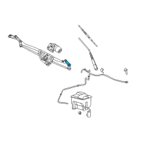 OEM 2008 Lincoln Mark LT Wiper Linkage Diagram - 8L3Z17566AA